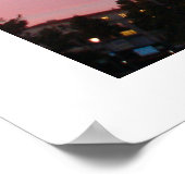 カンパニールサンセットポスター、デュスクでライトアップ ポスター (角)