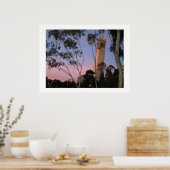 カンパニールサンセットポスター、デュスクでライトアップ ポスター (キッチン)