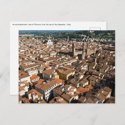 カンパニールトップからのフィレンツェ – イタリア ポストカード (正面/裏面)