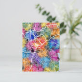 カンパラウガンダの市地図 ポストカード (スタンド正面)