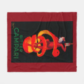 カンパリの苦いヴィンテージPosterEurope フリースブランケット (正面(横))