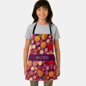 カンパリソーダグレープフルーツカラフル模様 エプロン (インサイチュ)