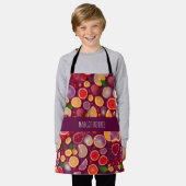 カンパリソーダパタカラフルーン エプロン (着用した状態)