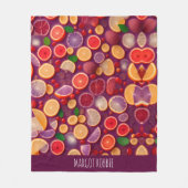 カンパリソーダパタカラフルーン フリースブランケット (正面)