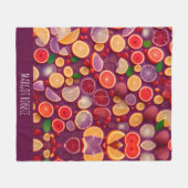 カンパリソーダパタカラフルーン フリースブランケット (正面(横))