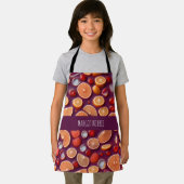 カンパリソーダ柑橘系幾何学模様 エプロン (インサイチュ)