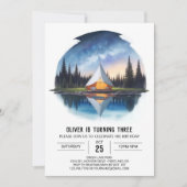 カンパーズ自然探査パーティー誕生日 招待状 (正面)