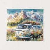 カンパーバンブリスレトロカンパーバンインザマウンテンズ タペストリー (正面(横))