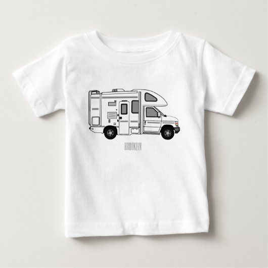 カンパーバン漫画イラストレーション ベビーTシャツ (正面)