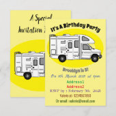 カンパーバン漫画イラストレーション 招待状 (正面/裏面)