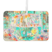 カンパーレトロヒッパイグルーヴアンドヴィーベアーポップ・アートのト カーエアーフレッシュナー (裏面)