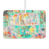 カンパーレトロヒッパイグルーヴアンドヴィーベアーポップ・アートのト カーエアーフレッシュナー (正面)