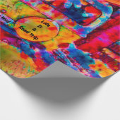 カンパーレトロヒッピーカラフルライフはロードトリップ ラッピングペーパー (角)