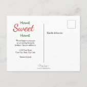 カンパーレトロホリデーレッドグリーンヴィンテージムービング ポストカード (裏面)