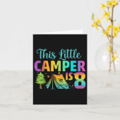 カンパー子供の誕生日8年オールドキャンピング8th B-day カード (黄色い花)