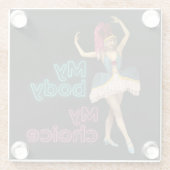 カンピダンサーネオンマイ体マイチョイス ガラスコースター (裏面)