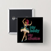 カンピダンサーネオンマイ体マイチョイス 缶バッジ (正面&裏面)