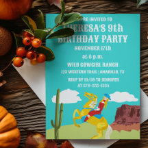 カンピーウェスタン女性のカーボーイオンホースカスタム誕生日