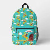 カンピーウェスタン女性のカーボーイオンホースパーソナライズされた プリントバックパック (正面)