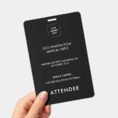 カンファレンス スケジュール アクセス ID デザイン バッジ (手持ち)