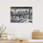 カンフォルツ・ウッズのトレンチ ポスター (キッチン)