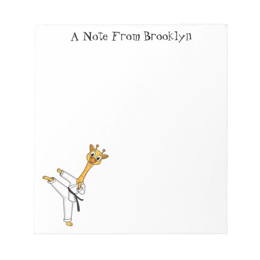 カンフキリン漫画イラストレーション ノートパッド (正面)