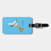 カンフキリン漫画イラストレーション ラゲッジタグ (正面横)