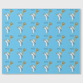 カンフキリン漫画イラストレーション ラッピングペーパー (フラット)