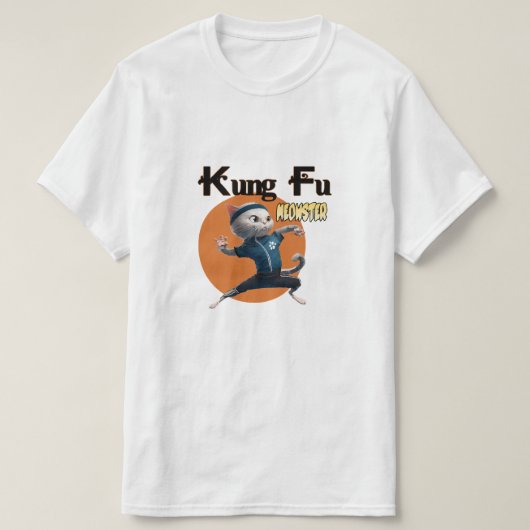 カンフーにゃんスター Tシャツ (デザイン正面)