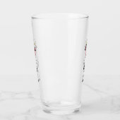 カンフーのスーツを描いた可愛い牛 タンブラーグラス (左)