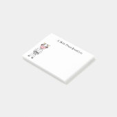 カンフーのスーツを描いた可愛い牛 ポストイット (アングル)