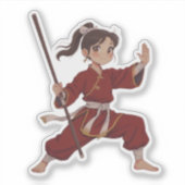 カンフーガール シール (正面)