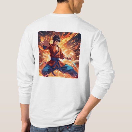 カンフーファイター1プラスシンボル Tシャツ (裏面)