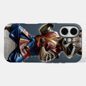 カンフーラクーン Case-Mate iPhoneケース (裏面 (横))