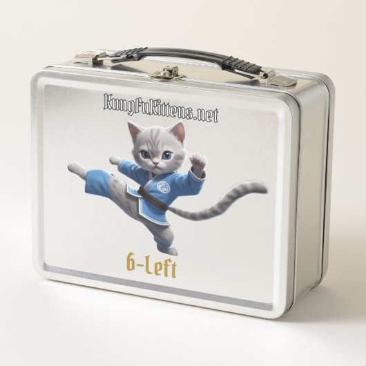 カンフー子猫弁当(6離れ-) メタルランチボックス (正面)