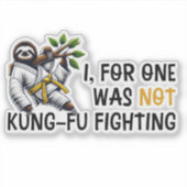 カンフー戦わない シール (正面)