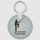 カンフー戦闘技術 – 独自の文字両側 キーホルダー (正面)