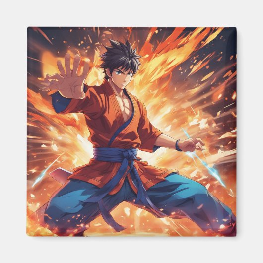 カンフー戦闘機1 マグネット (正面)