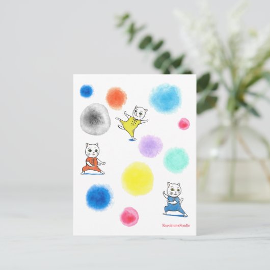 カンフー猫 ポストカード (スタンド正面)