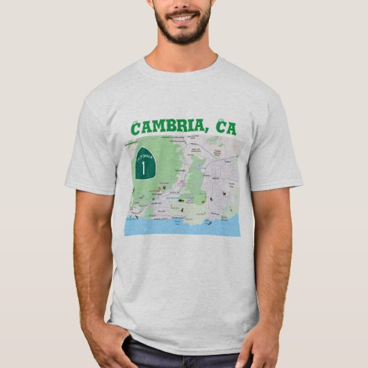 カンブリアの地図Tシャツ Tシャツ (正面)