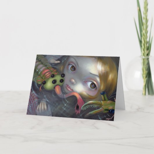 「カンブリア人魚」グリーティングカード カード (正面)