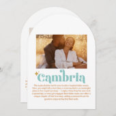 カンブリア表番号 招待状 (正面/裏面)