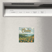 カンブリア・カリフォルニアポピー花パシフィック・コースト マグネット (インサイチュ (食洗機))