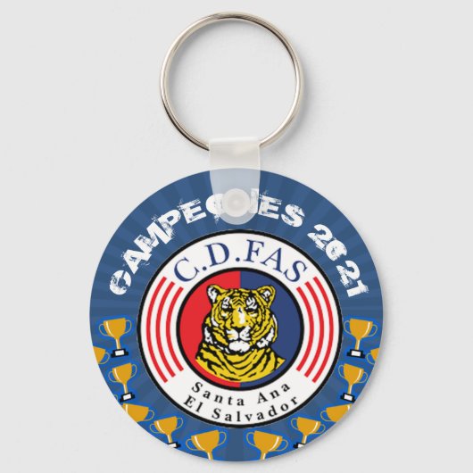 カンペオネスC.D. FASフットボールサルバドレーニョ キーホルダー (正面)