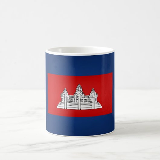 カンボカッコいいジア国旗 コーヒーマグカップ (中央)