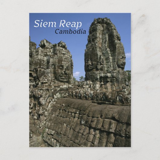 カンボジアのアンコール寺院 ポストカード (正面)