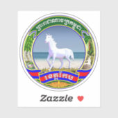 カンボジアのケップ州旗 シール (シート)