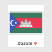 カンボジアのシャム民族国旗 シール (シート)