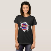 カンボジアのスプラッシュ Tシャツ (正面フル)