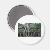 カンボジアのタプロム寺院 マグネット (正面/裏面)